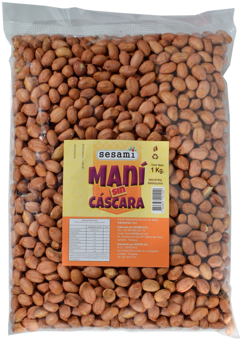 Maní sin cáscara